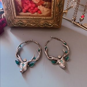🎀3 for $15🎀Reindeer hoop earrings